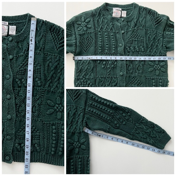 Sold @ebay Vintage Cape Isle Knitters Knitted by hand Cardigan Sweater - Picture 8 of 8